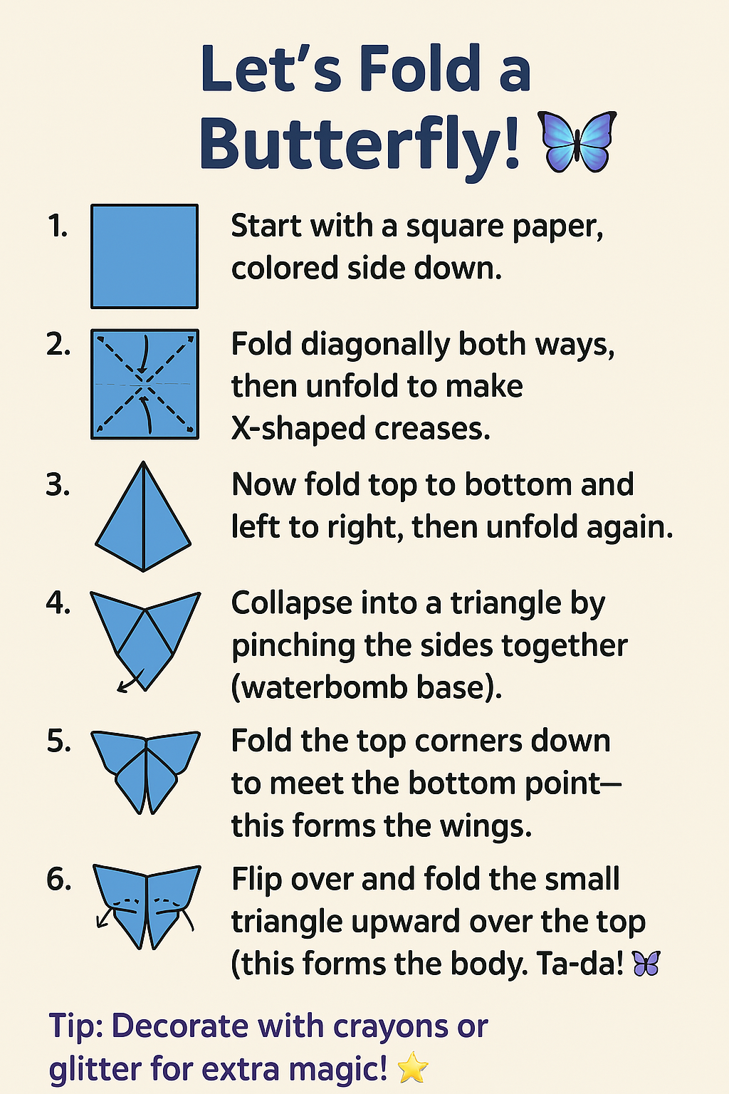Butterfly Step Illustration